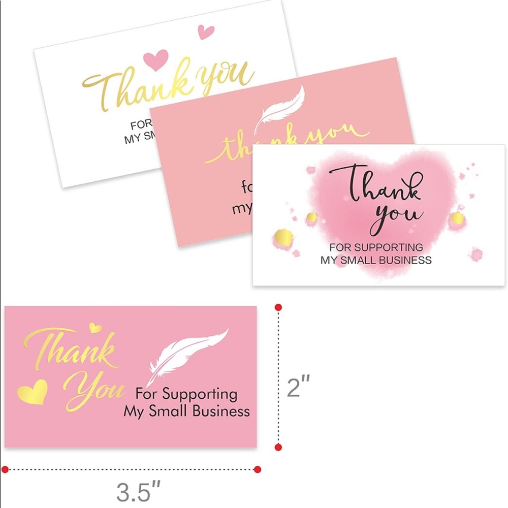 NEW Poshmark Packages "Thank you" Gift Wrap Shipping Supplies Set ~ 140 Pcs - Picture 5 of 10